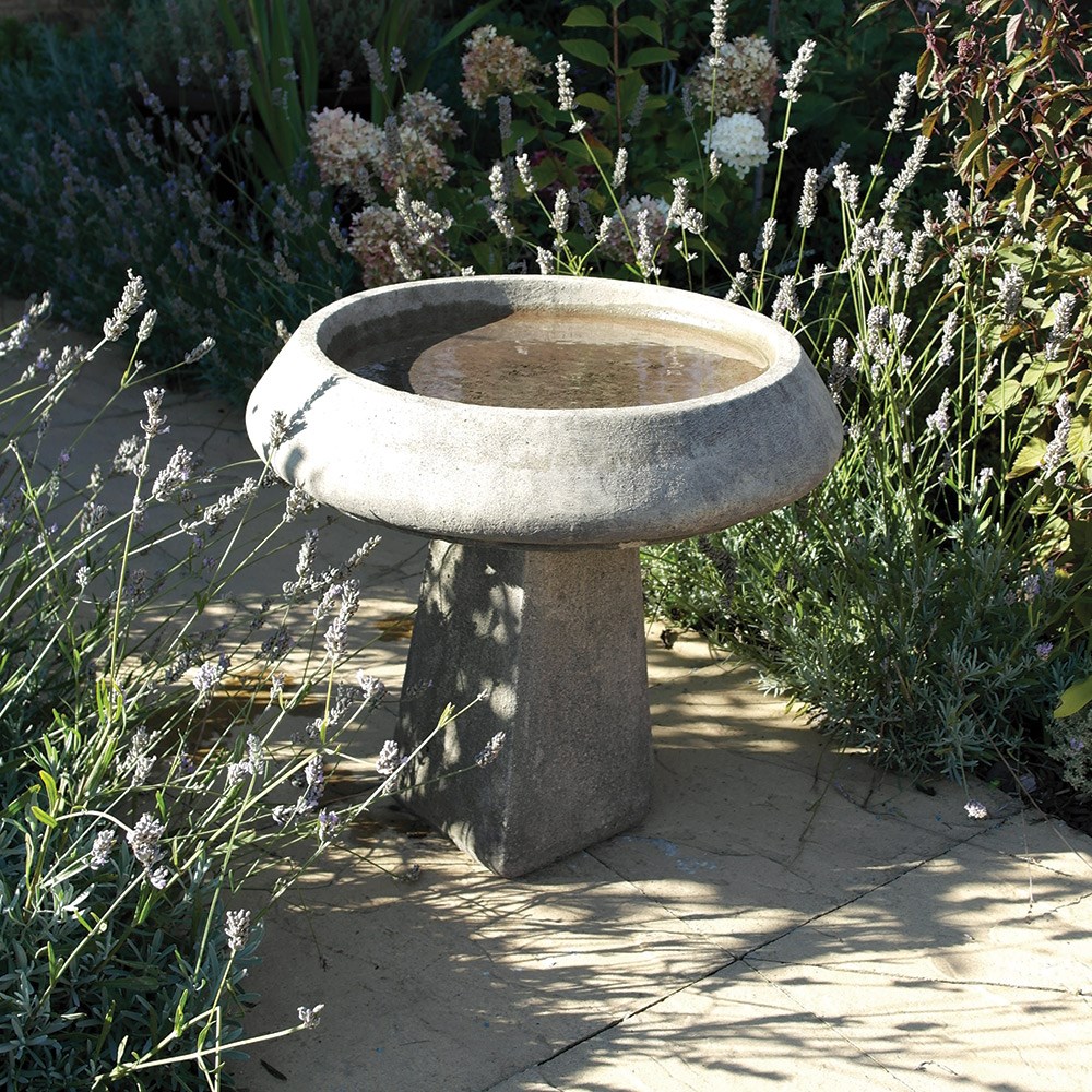 Pure & Simple Stone Bird Bath