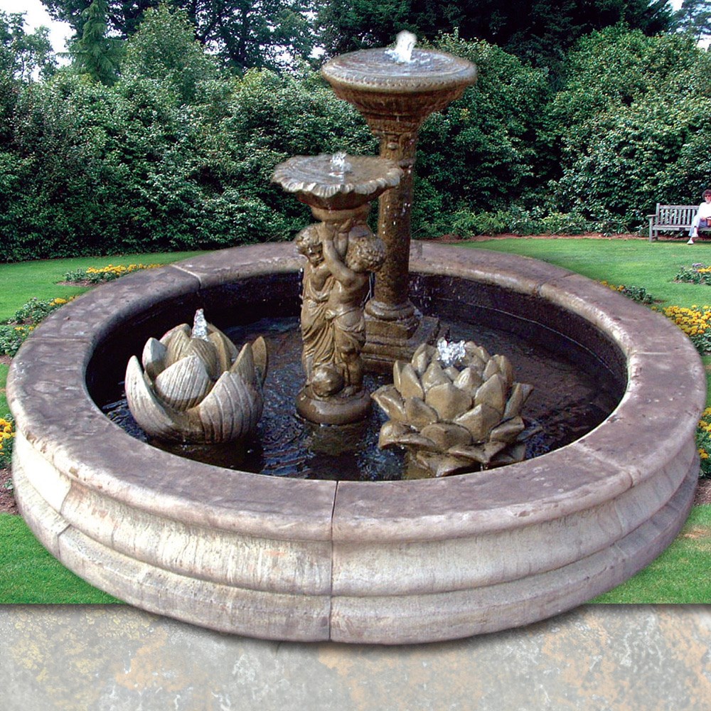 Round Stone Pool Surround