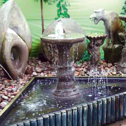 Classical Stone Pedestal Fountain