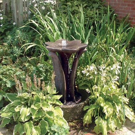 Flower Stone Water Fountain