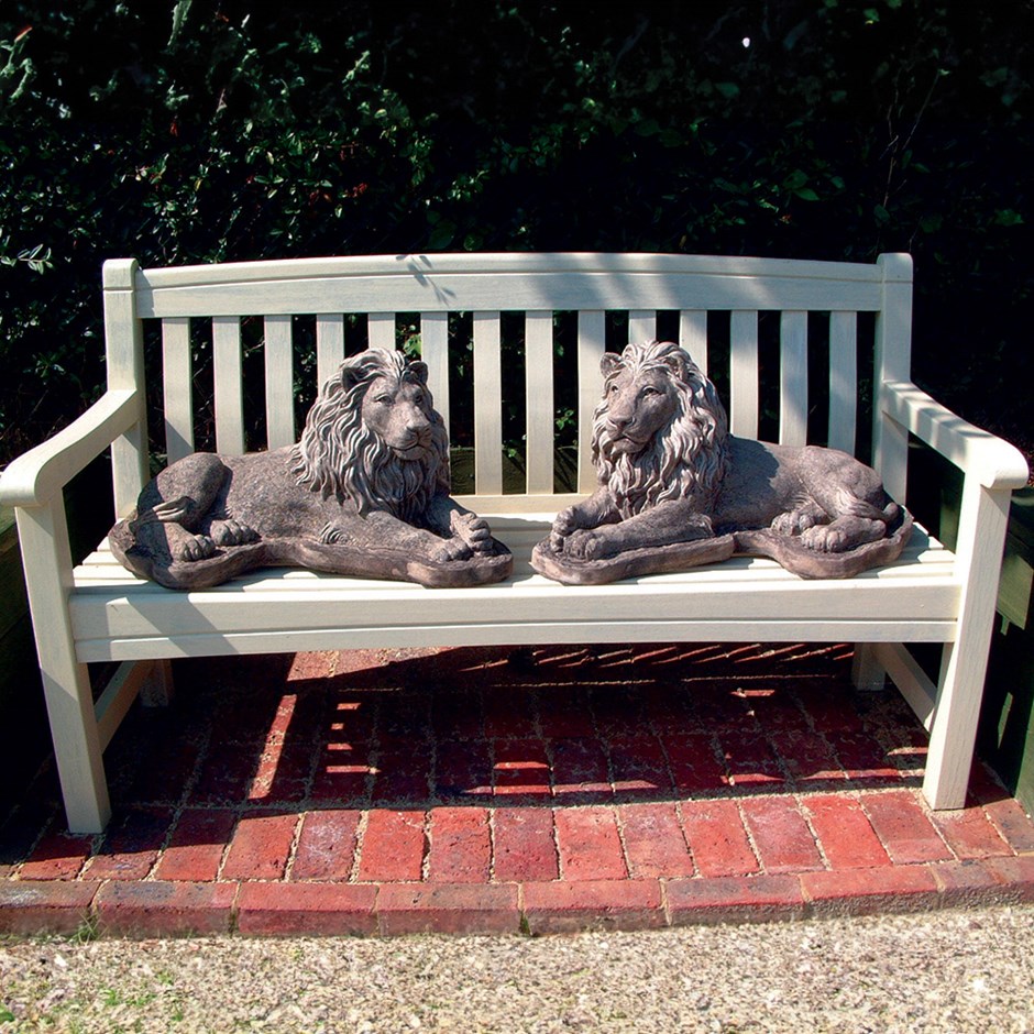 Garden Ornaments | Pair Of Chatsworth Lions