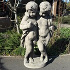 Garden Statue | Large Cherub Twins Statue