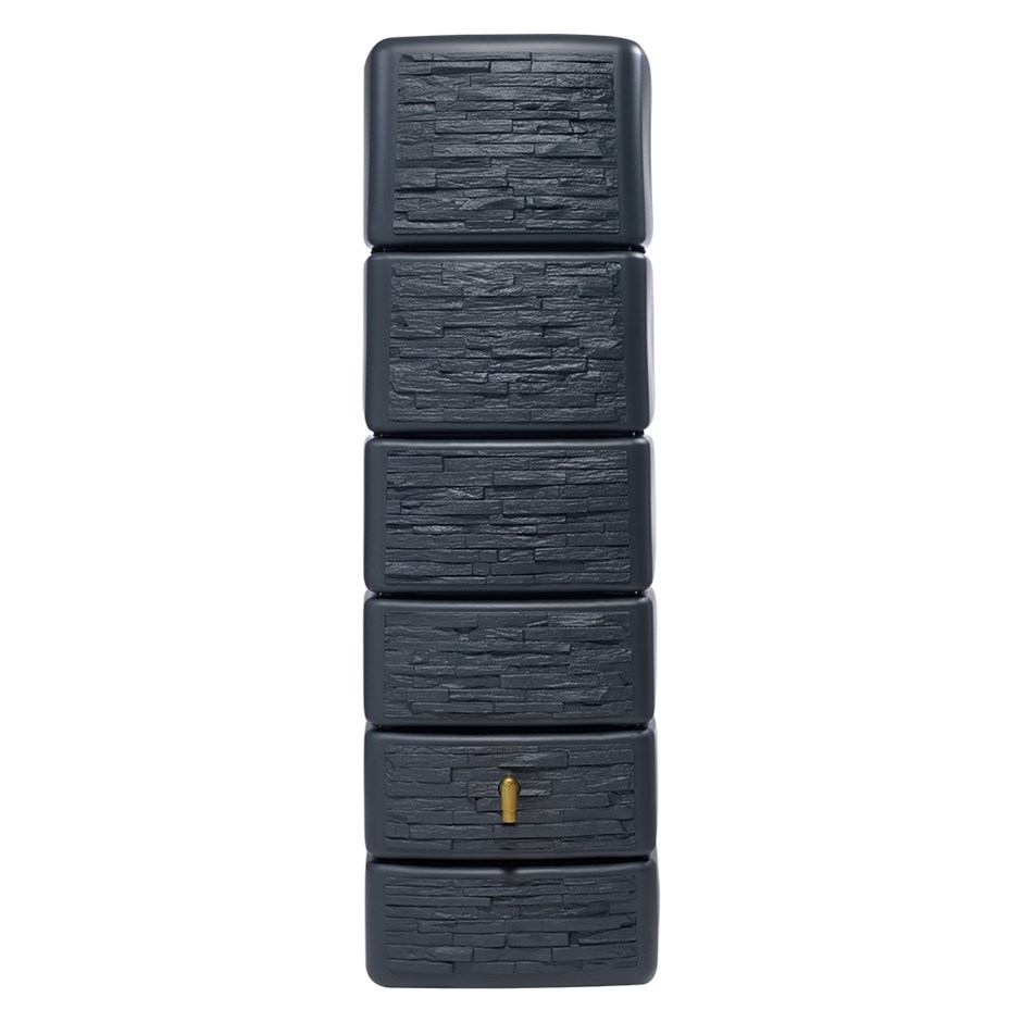 Slim Stone Decor Wall Tank 300 Litres - Graphite Grey