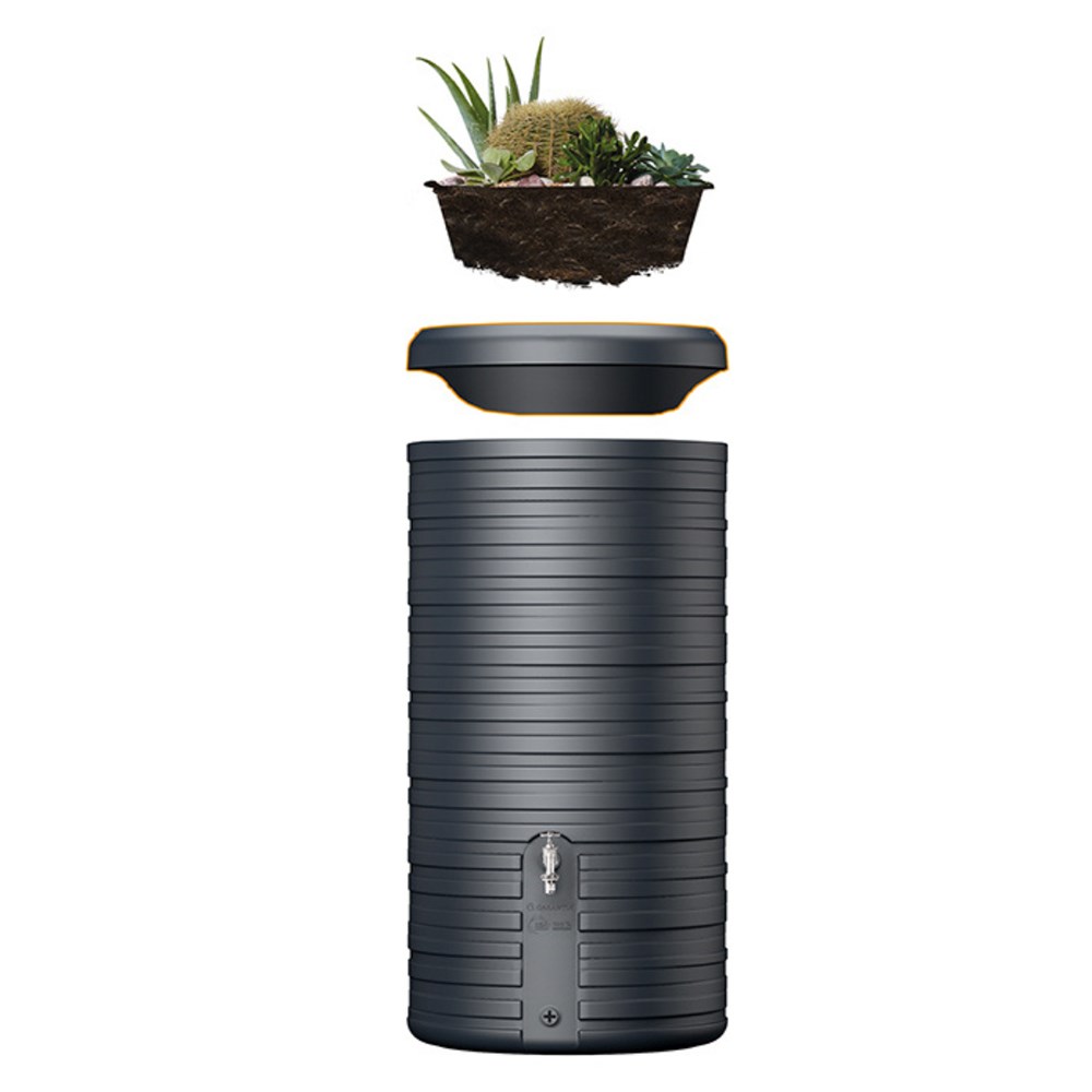 Nordic 2In1 Water Tank 300 Litres – Graphite Grey