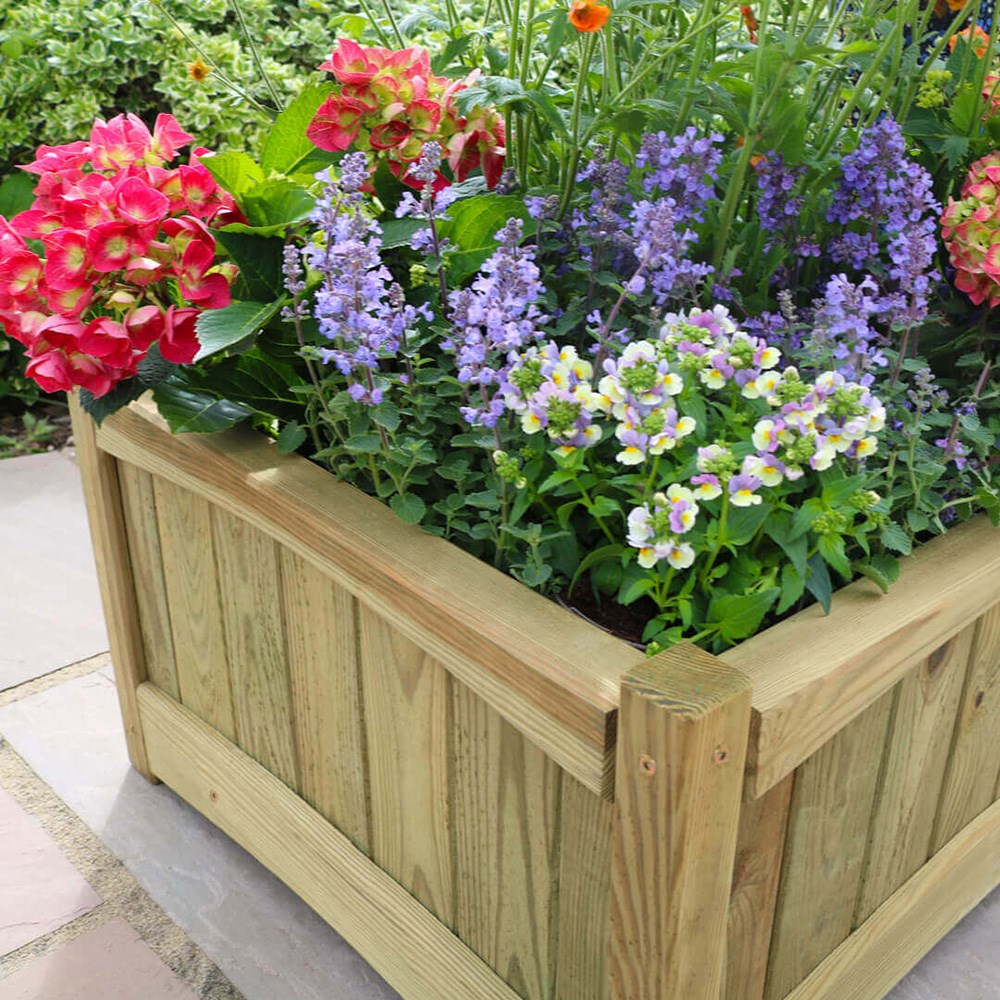 Chelsea Wooden Square Planter