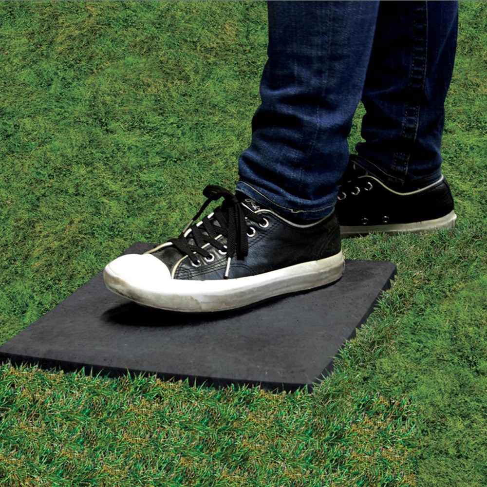 Durable Garden Pavers Stomp Square Singles| Graphite