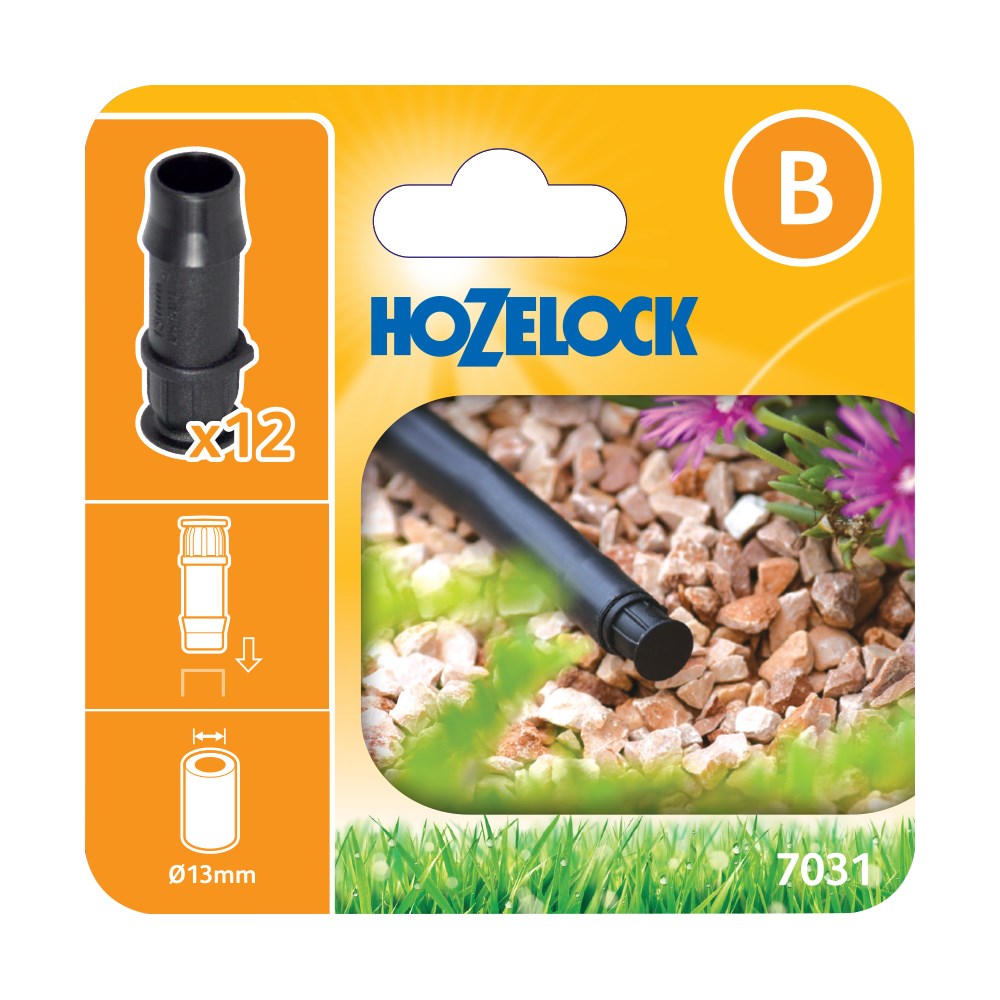 Hozelock 13mm Irrigation Pipe End Caps