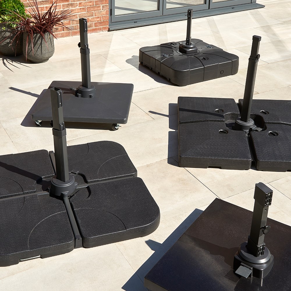 Parasol Base Royce 90kg Granite with Wheels