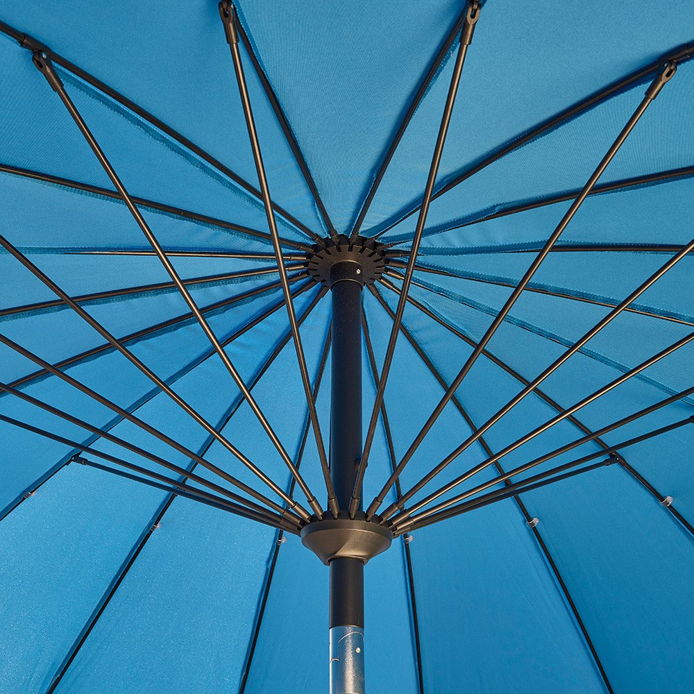 Royce Geisha Parasol Canopy 2.7m w/ Cover | Ice Blue