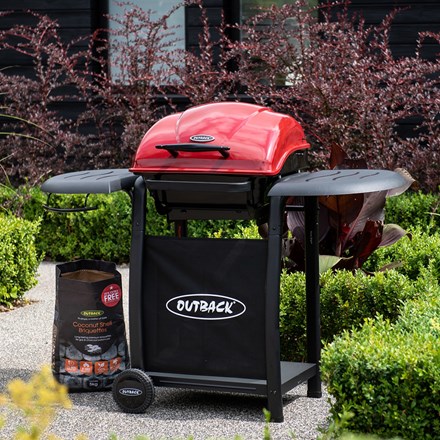 Outback Omega Charcoal Barbecue | Red