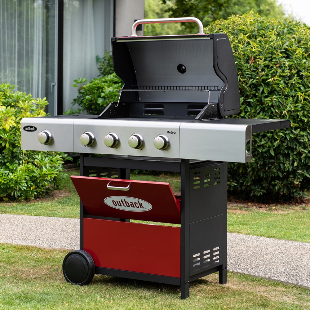 Buy Outback Magnum Gas Barbecue 4 Burner Red Delivery by Primrose