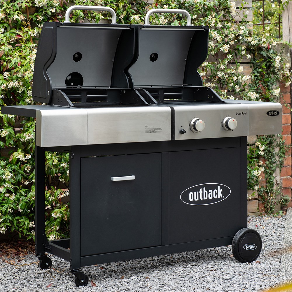 Outback dual fuel bbq top