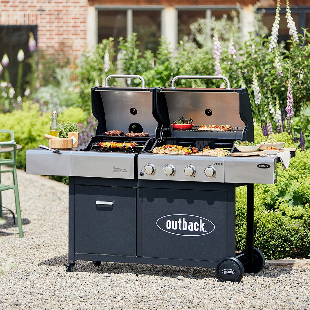Dual barbecue top