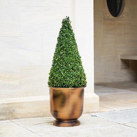 Outdoor Copper Metal Hampton Urn
