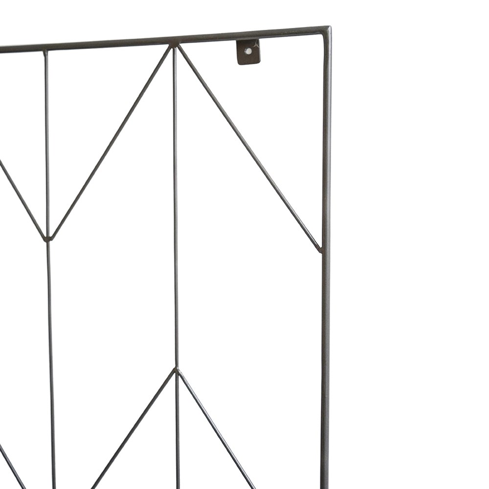 Zinc Metal Herringbone Trellis
