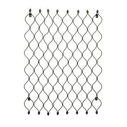 Outdoor Steel Honeycomb Trellis in Zinc