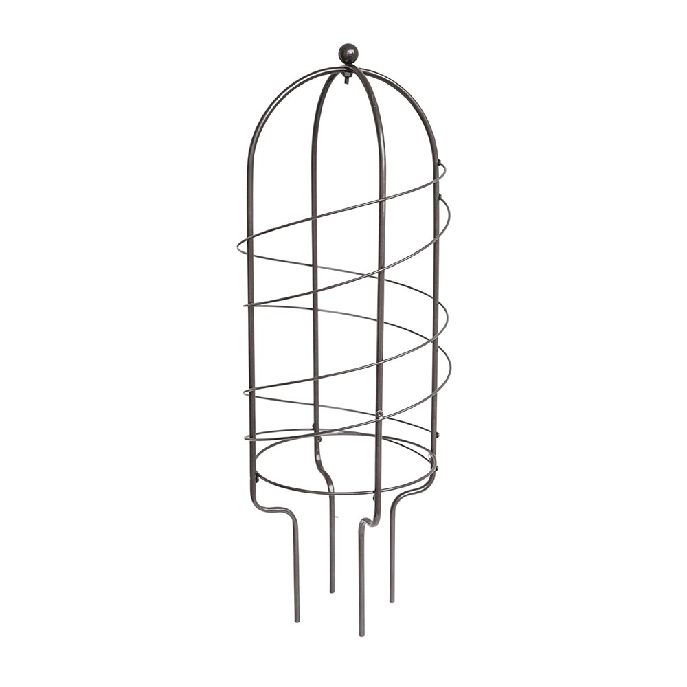 Outdoor Steel Pot Plant Support in Zinc