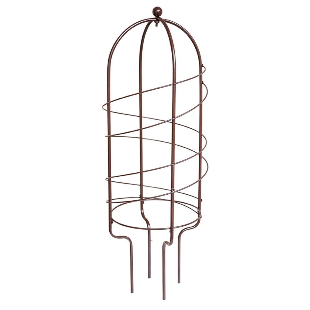 Outdoor Steel Pot Plant Support in Bronze