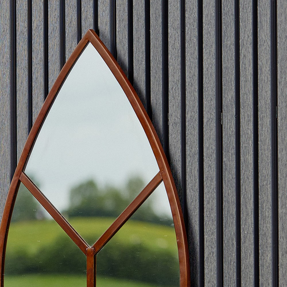 Leaf Arch Outdoor Mirror