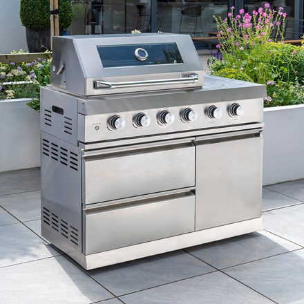 Outdoor Kitchen | 4 Burner | Silver