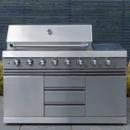 Outdoor Kitchen BBQ | 6 Burner | Silver
