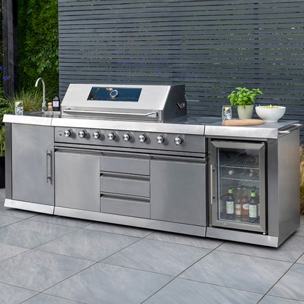 Outdoor Kitchen BBQ | 6 Burner | Silver