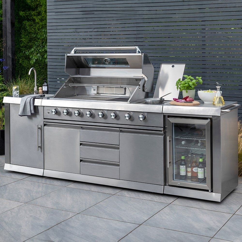 Outdoor Kitchen BBQ | 6 Burner | Silver