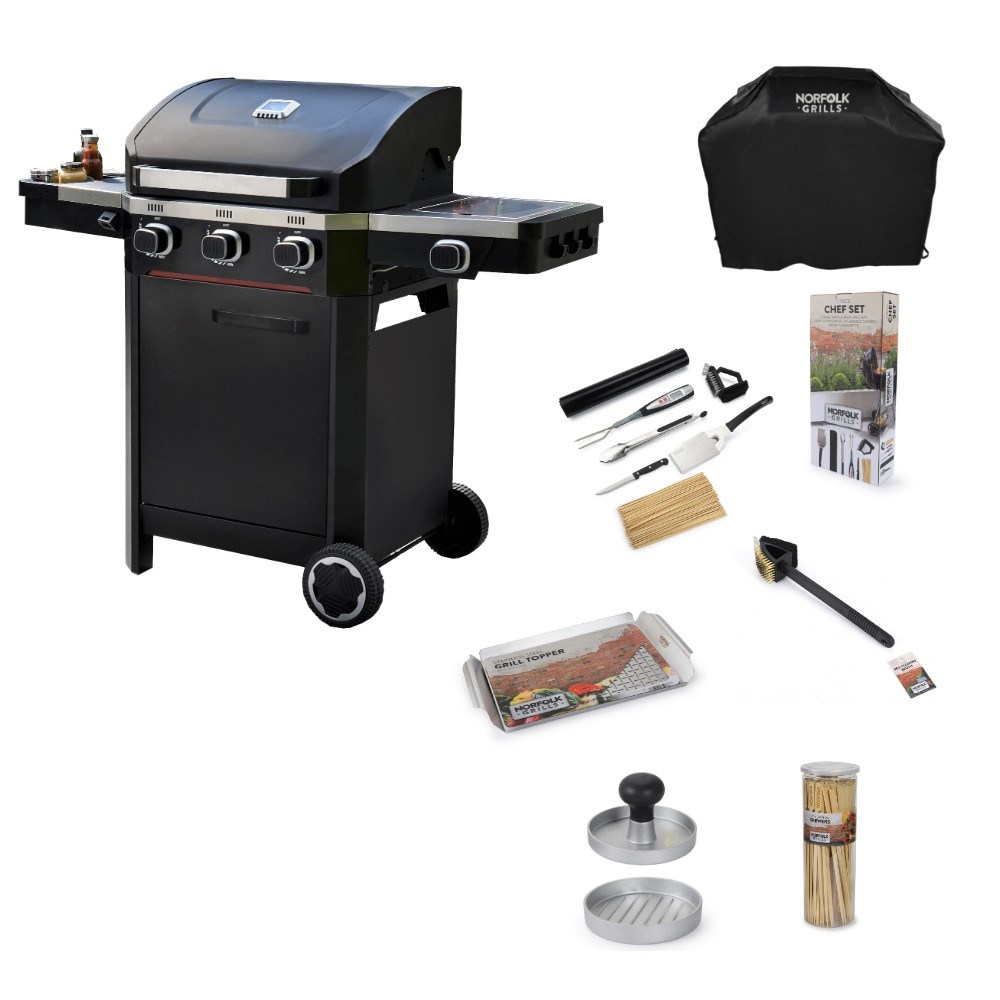 Atlas 300 3 Burner Gas BBQ Bundle
