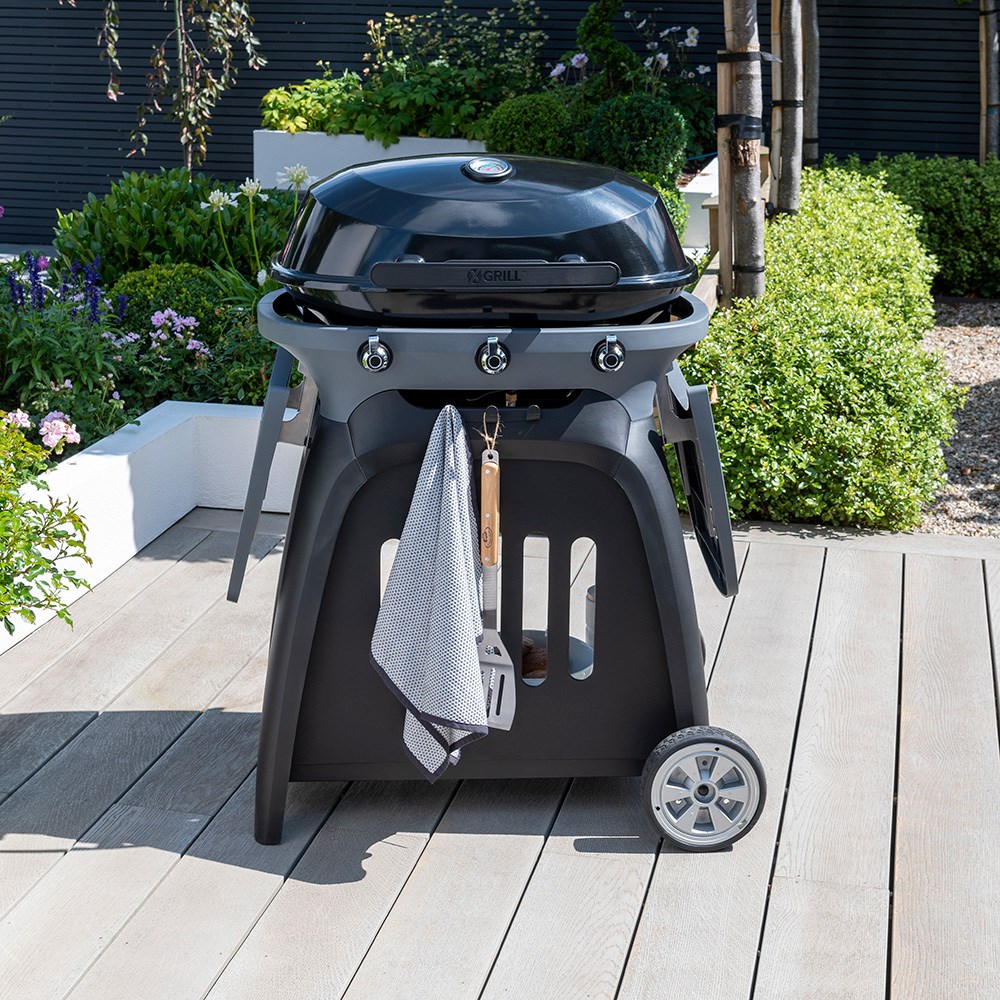 N-Grill Barbecue Bundle | 3 Burner Gas Barbecue | Black