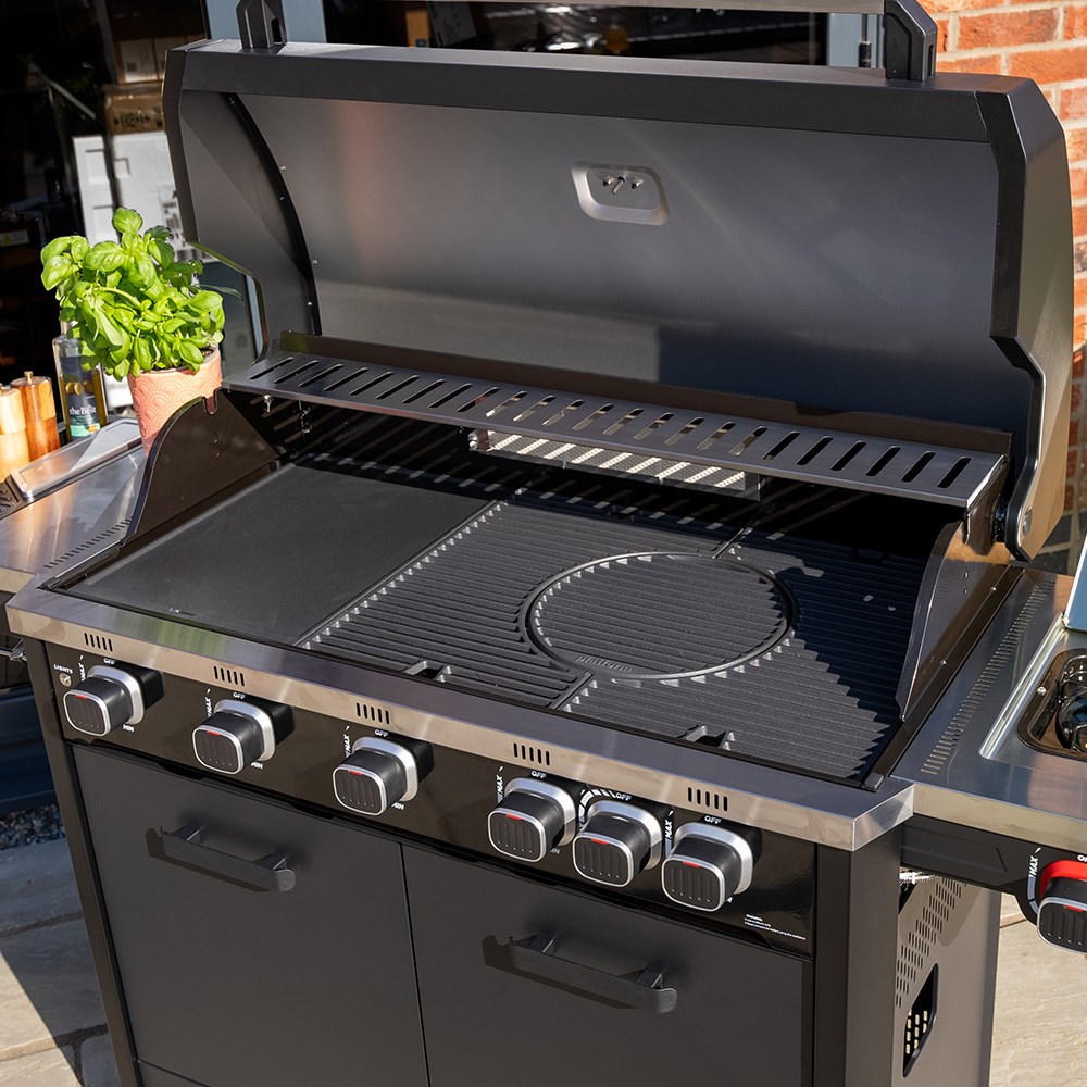 Infinity 500 Barbecue Bundle | 5 Burner Gas Barbecue | Black
