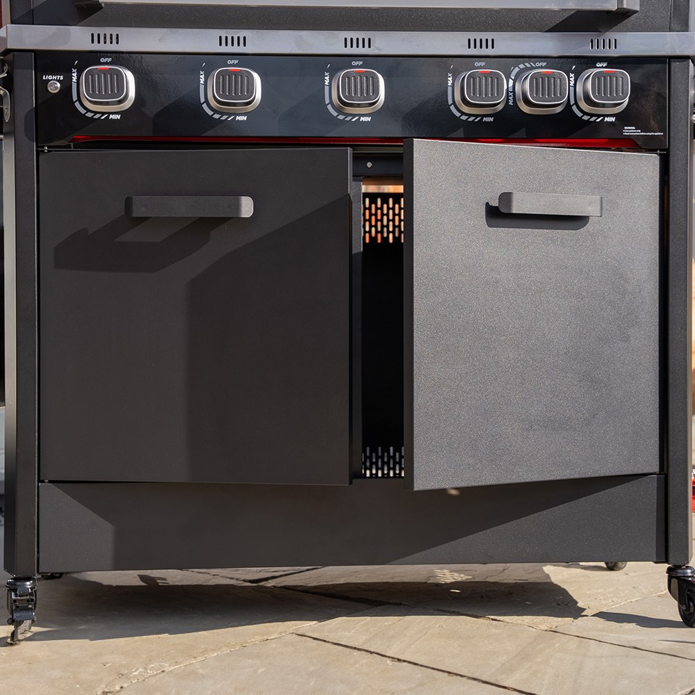 Infinity 500 Barbecue Bundle | 5 Burner Gas Barbecue | Black