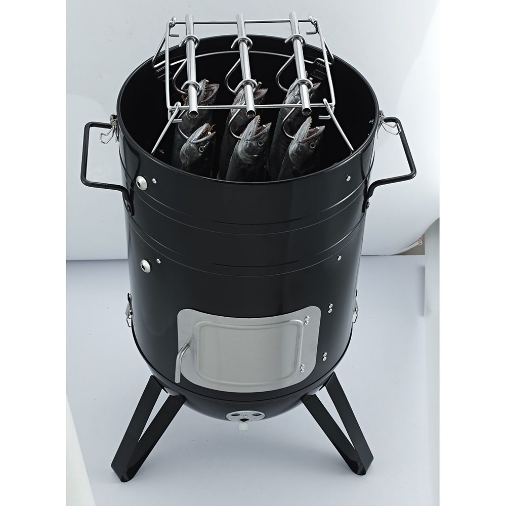 Vertical BBQ Smoker Grill | Black