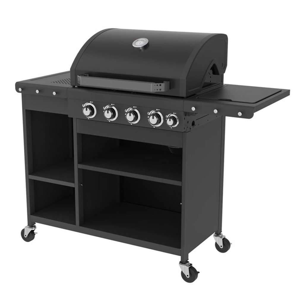 Mini Gas 5 Burner BBQ Outdoor Kitchen Style With Premium Cover