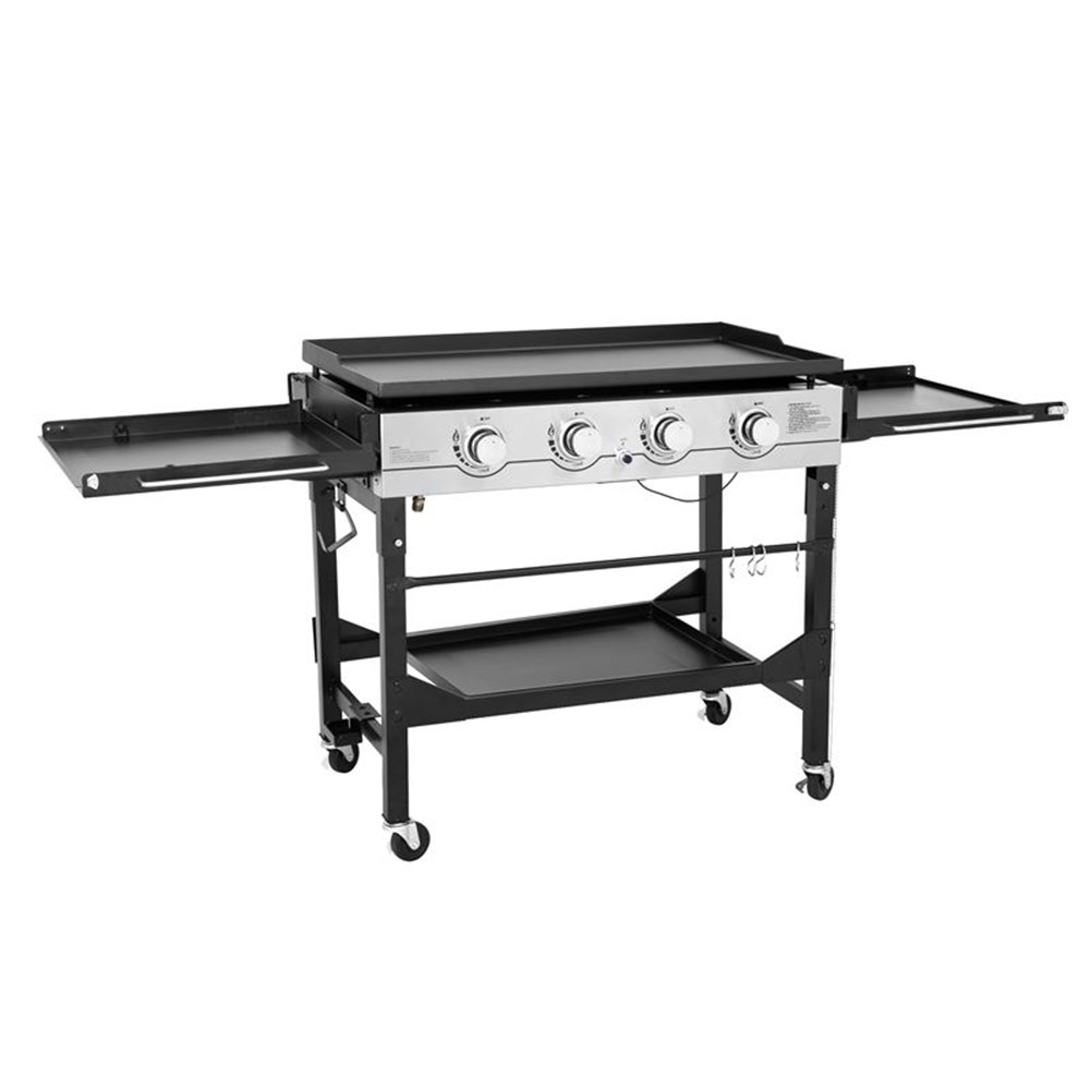 Flat Top 4 Burner Gas Griddle With Cover