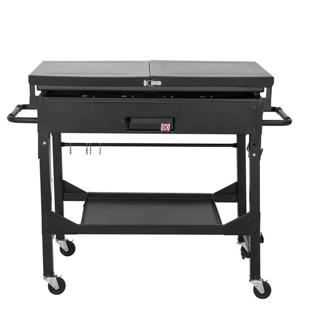 Flat Top 4 Burner Gas Griddle With Cover