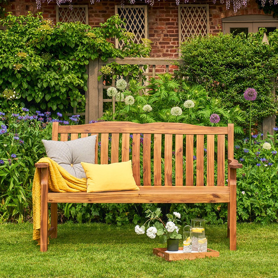 Mayfield Three Seater Hardwood Garden Bench