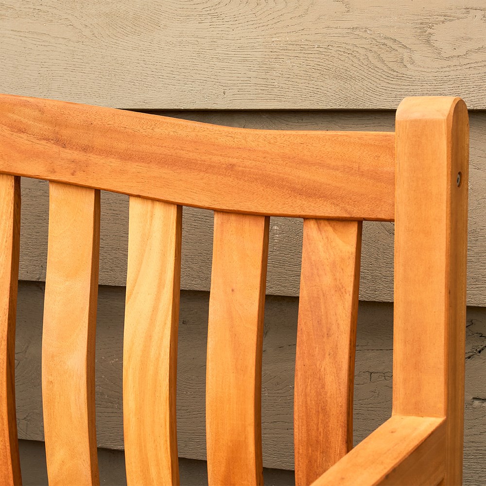 Kingston Three Seater Mahogany Garden Bench