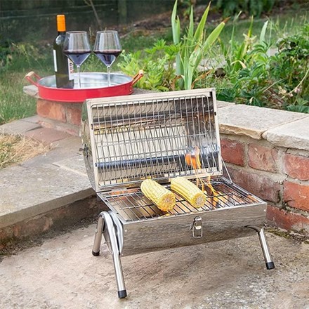 Lifestyle Explorer Stainless Steel Barrel BBQ | Silver