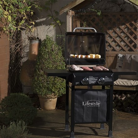 Lifestyle Cuba 2 Burner Gas BBQ Grill | Black
