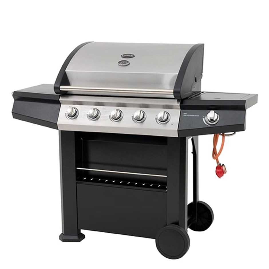 Lifestyle Dominica 6 Burner Gas BBQ Grill | Black