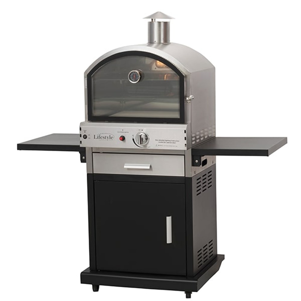 Verona Alfresco Gas Pizza Oven | Black & Silver