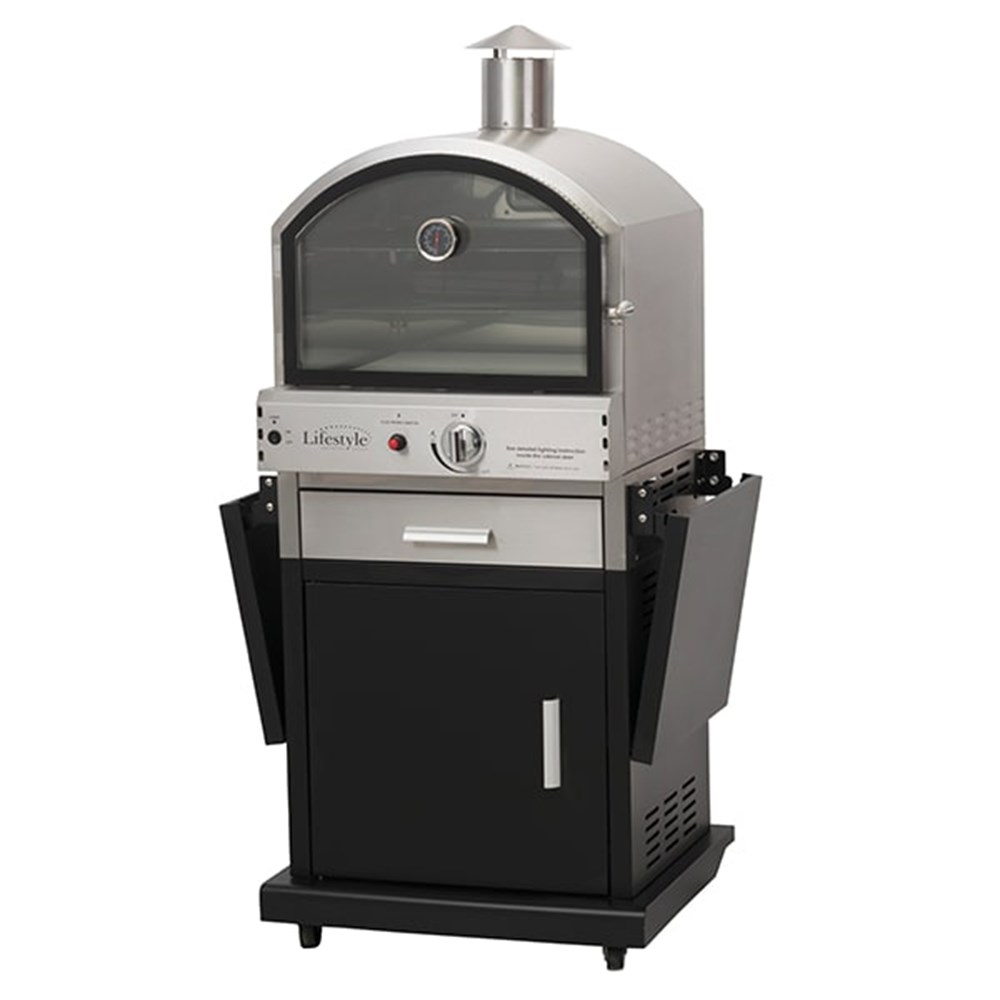 Verona Alfresco Gas Pizza Oven | Black & Silver