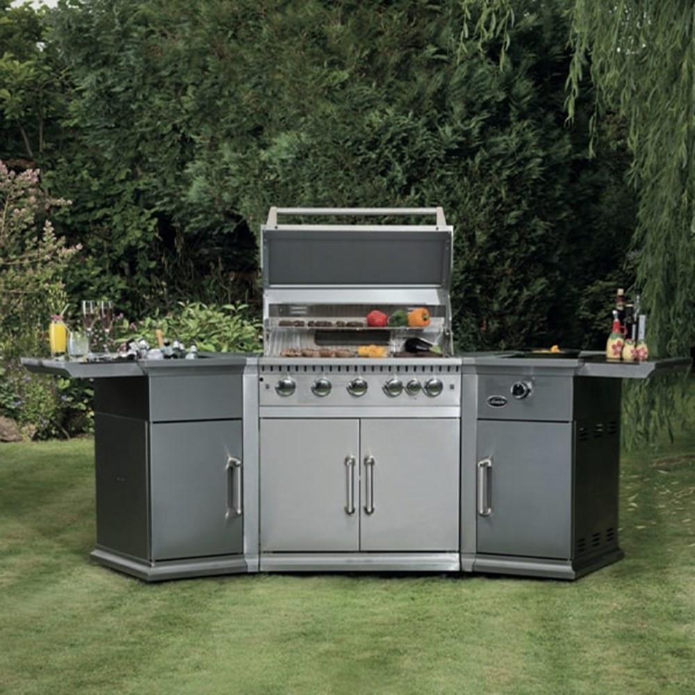 Lifestyle Bahama Island Gas Outdoor Kitchen | Silver