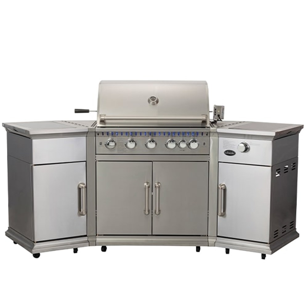 Lifestyle Bahama Island Gas Outdoor Kitchen | Silver