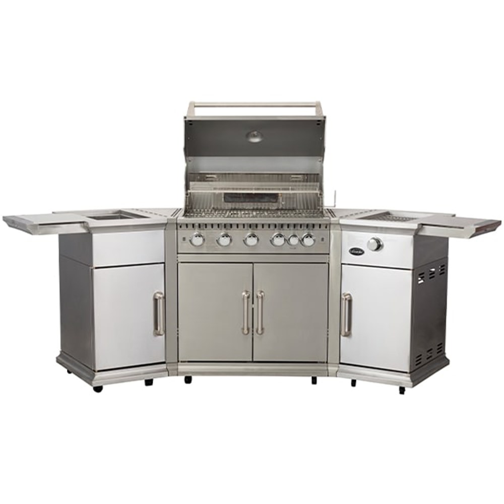Lifestyle Bahama Island Gas Outdoor Kitchen | Silver