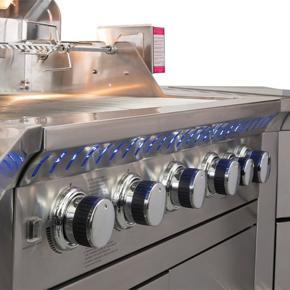 Lifestyle Bahama Island Gas Outdoor Kitchen | Silver