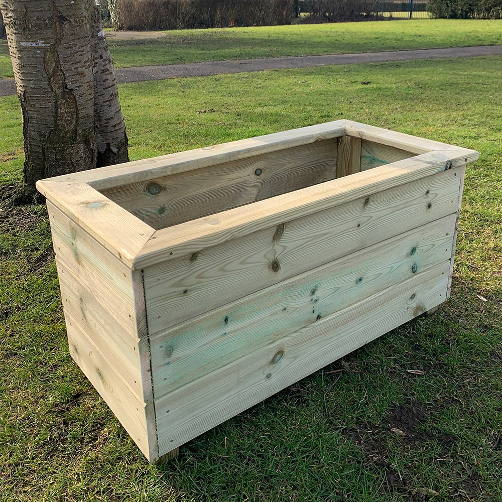 Wooden Trough Planter
