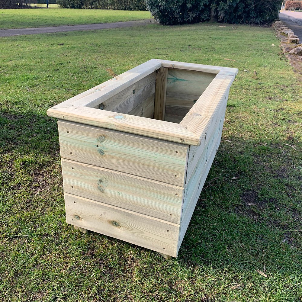 Wooden Trough Planter