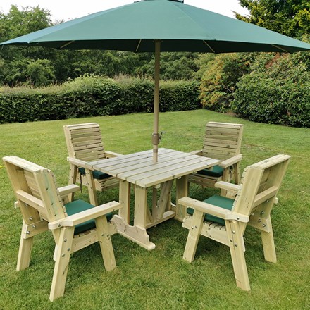 Ergo Outdoor Dining Table Set | 4 Seat | L245cms