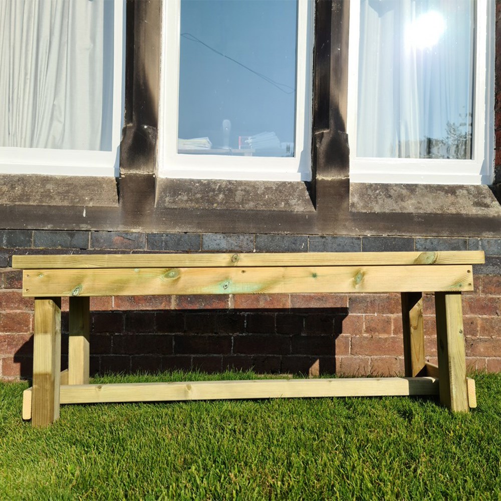 Wooden Butchers Garden Bench